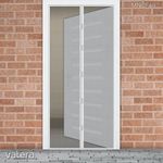 Mágneses szúnyogháló rovarháló függöny bejárati ajtóra 100x210cm fekete vagy fehér fotó