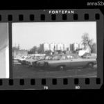 neg117 negatív / síkfilm Óbuda negatívok 1978 / panelházak / utcakép / régi autók / terasz fotó