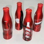 100 éves a Coca Cola alumínium 4 db fém palack - Coca-Cola alu palack fotó