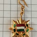 Magyar Népköztársaság Zászlórendje aranyozott zománcozott tombak frakklánc miniatűrje hibátlan fotó