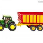 SIKU John Deere traktor pótkocsival 1: 55 - 1650 fotó