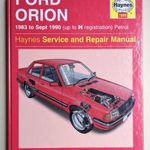 Ford Orion javítási könyv (1983-1990) Haynes fotó