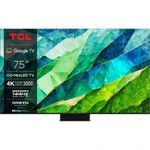 TCL Smart LED Televízió, 189 cm, 4K, MiniLED, HDR, Google TV (75C855) fotó