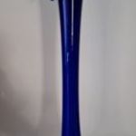 Kék üveg váza, 30 cm fotó
