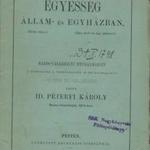 Péterfi Károly: : Egyesség állam- és egyházban. (Örök béke). (Egy akol és egy pásztor.) fotó