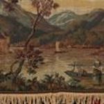 GOBELIN SZÖVET FALIKÁRPIT szőnyeg, faliszőnyeg, falvédő, kép 160x69cm +6cm akasztófül +7cm rojt fotó