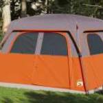 vidaXL 6 személyes narancssárga vízálló családi sátor fotó