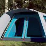 vidaXL 9 személyes kék felugró családi sátor tornáccal fotó