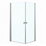 Madrid 80x80 cm szögletes dupla nyílóajtós zuhanykabin 5 mm üveggel, zuhanytálca nélkül, króm fotó