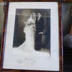 Régi esküvői fotó, keretben ( V ) fotó