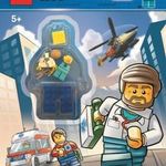 LEGO City - Metőorvos / Doktor minifigura injekciós tűvel és ollóval - LEGO Mentésre fel! - LEGO kép fotó