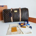 utazótáska, tornatáska, hétvégi táska, bőr Franciaország Louis Vuitton fotó