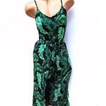 **Primark fekete-zöld, állítható pántú overál-ruha (38)** fotó