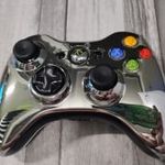 Xbox 360 : Gyári Vezeték Nélküli Kontroller Limitált Króm fotó