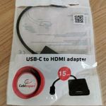 Gembird USB-C és HDMI fekete átalakító adapter fotó