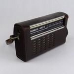 1S658 Régi barna bőr tokos SOKOL tranzisztoros rádió 1973 fotó