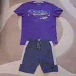 146-152-es fiú nyári ruhacsomag - 2 részes rövidnadrág, póló fotó