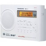 Sangean DPR-69+ Koffer rádió DAB+, URH Akkutöltő funkció Fehér fotó