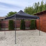 UV állóbb orkán 3x3 fekete rendezvény sátor árusító piaci horgász kerti pavilon ST30 fotó