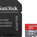 SanDisk Ultra 256 GB MicroSDXC UHS-I Class 10 memóriakártya fotó