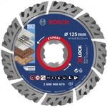 Bosch Accessories 2608900670 EXPERT MultiMaterial X-LOCK Gyémánt bevonatú vágótárcsa Ø 125 m... fotó