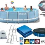 Vízforgatós medence szett, fémvázas 549x122 cm - INTEX PRISM FRAME POOL 26732 fotó