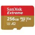 SanDisk Extreme, 256 GB, MicroSDXC, UHS-I, Class 10, Memóriakártya fotó