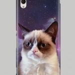 Grumpy Cat mintás Sony Xperia M4 Aqua tok hátlap fotó