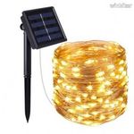 120LED Napelemes SOLAR LED dekor világítás KERTI PARTY BBQ hangulatfény FEHÉR - hibás fotó