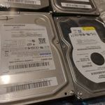 5 db 160 gb SATA winchester 3, 5" Samsung, WD, Hitachi fotó