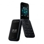 Nokia 2660 Flip Dual-Sim mobiltelefon fekete-ezüst (1GF011EPA1A01) (1GF011EPA1A01) fotó