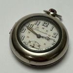 CHRONOMETRE kézifelhúzós zsebóra + óratartó - 50 mm átmérő - GYÜJTEMÉNYBÖL múzeális értékkel !!! fotó