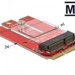 DeLock Adapter Mini PCIe M.2 Key E slot 63909 Alkatrész Bővítőkártya fotó