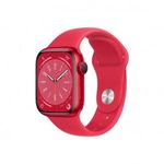 Apple Watch Series 8 GPS + Cellular 41mm (PRODUCT)RED alumíniumtok, (PRODUCT)RED sportszíj (MNJ23... fotó