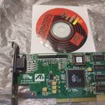 ATI 3D Rage IIC 4 mb AGP videókártya telepítő CD-vel fotó