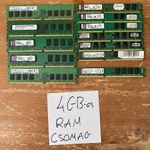 Vegyes DDR2 és DDR3 4 GB-os RAM csomag + 1 db 8 GB-os - nincs tesztelve fotó