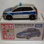 Tomica No.109 Volkswagen Polo Police Car 1: 62 (2016) ÚJ fotó