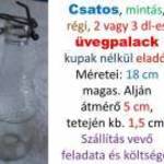 Csatos, mintás, 3 dl-es üveg eladó fotó