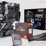 Alaplap + CPU + Memoria kombó (Asus Prime X570-P, AMD Ryzen 5 3600X, 16GB DDR4) fotó