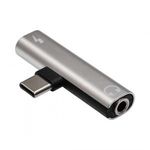 Akyga USB type C /USB type C /Jack 3.5mm adapter Grey AK-AD-71 Kiegészítő, Kellék Speciális átala... fotó