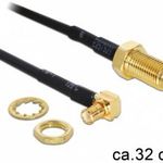 DeLock MMCX csatlakozódugó RP-SMA Jack adapter (320 mm) 88472 Kiegészítő, Kellék Speciális átala... fotó