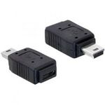 DeLock Adapter USB mini male USB micro-A+B female Black 65155 Kiegészítő, Kellék Speciális átala... fotó