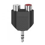 Hama Adapter Sztereo 3, 5mm Jack Dugó - 2RCA Alj Black 00205187 Kiegészítő, Kellék Speciális átala... fotó