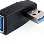 DeLock Adapter USB 3.0 male-female angled 90° horizontal 65341 Kiegészítő, Kellék Speciális átala... fotó