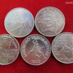 5 db. MNB EMLÉK 500 FORINT 1986-1989 EGYBEN ELADÓ! EZÜST: 140g, BU, enyhe oxidfolt fotó