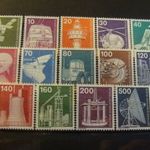 Nyugat-Berlin postatiszta** sor 1975 kat.ár 20 euro MI 494-507 fotó