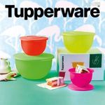 Új Tupperware Káprázatos Új hullám Tál szett neon fotó