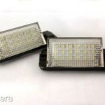 Komplett BMW E36 LED-es rendszámtábla világítás, fehér fényű, vízálló, az ár készletre vonatkozik. fotó