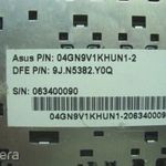 ASUS A3F laptop billentyűzet 04GN9V1KHUN 9J.N5382.Y0Q fotó