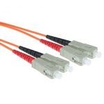 ACT LSZH Multimode 50/125 OM2 fiber cable duplex with SC connectors 3m Orange RL3503 Hálózat Háló... fotó